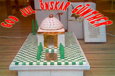 bild - moske byggd med sockerbitar