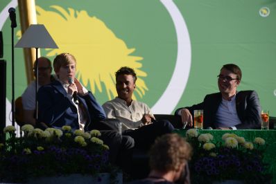 Samtal i Almedalen inna MiljÃ¶partiets tal