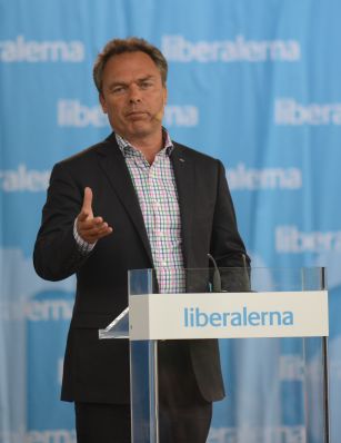 Folkpartiet Liberalernas partiledare Jan Björklund talar i Almedalen 2012