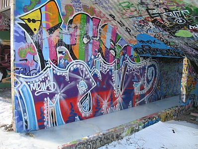 Graffiti frÃ¥n legala vÃ¤ggen i Visby