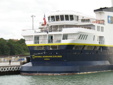 National Geographic Explorer in Visby harbour