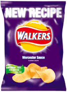 bild - walkers chips med worcestersmak