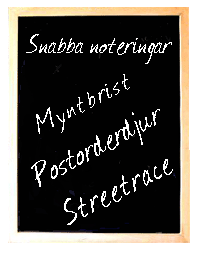 infotavla - snabba noteringar - dagens innehÃ¥ll