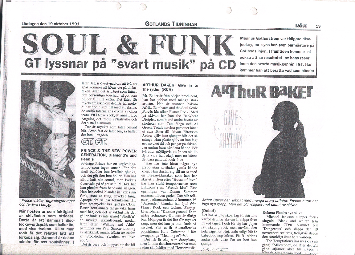 Soul & Funk 19 oktober 1991