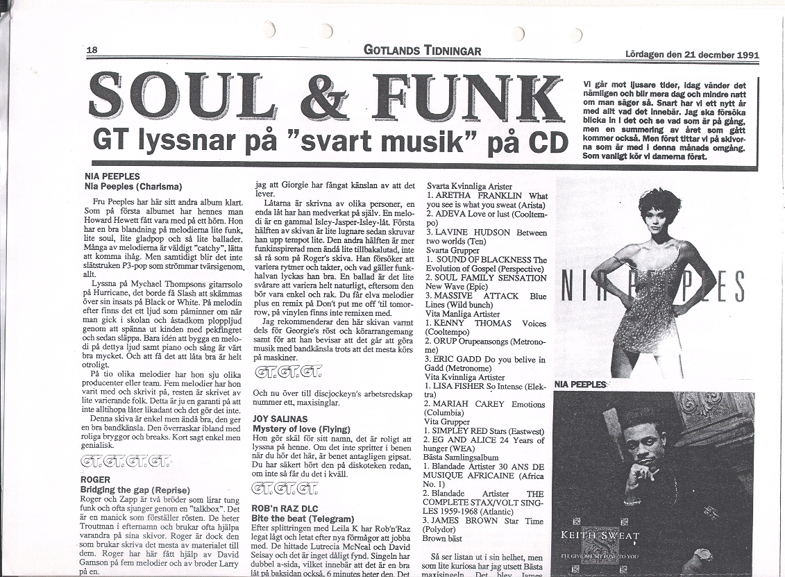 Soul & Funk 21 december 1991