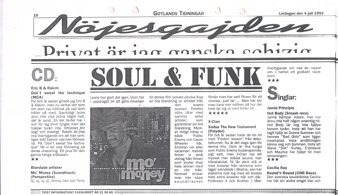 Soul & Funk 4 juli 1992