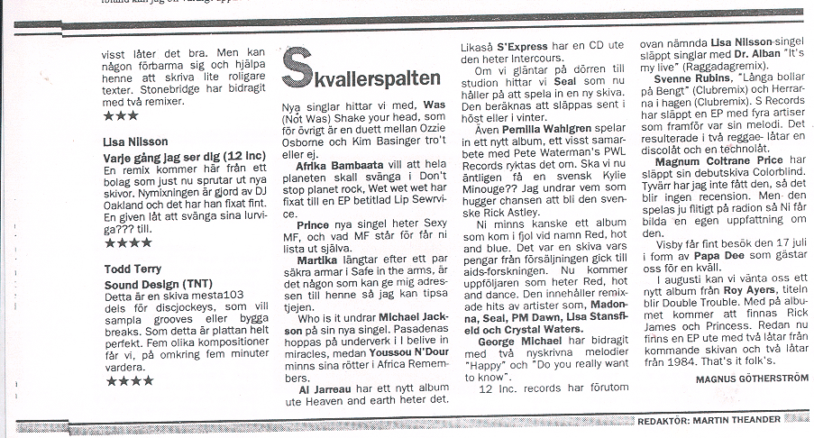 Soul & Funk 4 juli 1992
